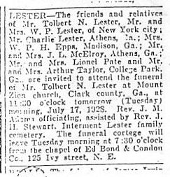 Tolbert N. Lester Obituary